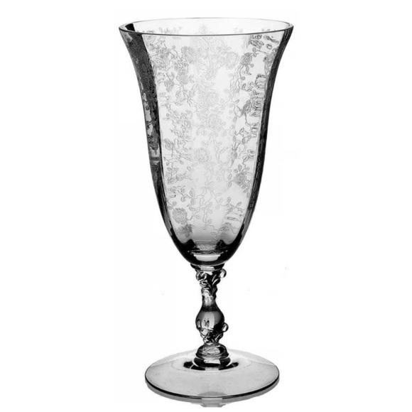 Rose Point Clear by Cambridge Tea Glasses Set of 11